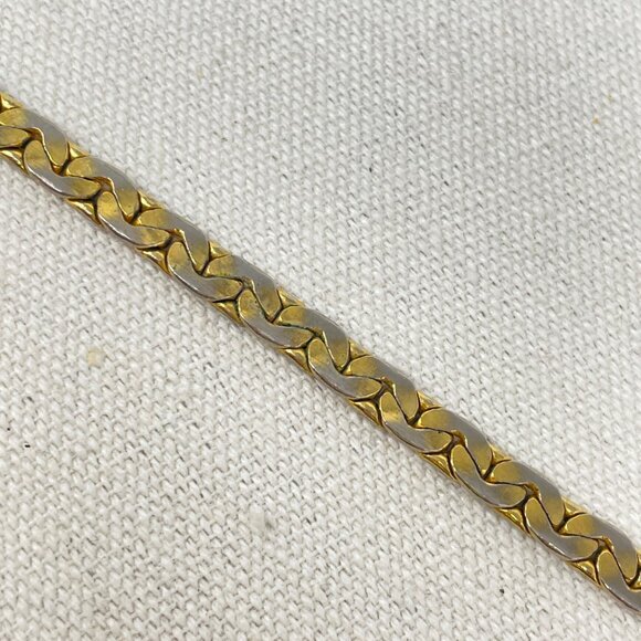 Goldette Link Bracelet Marked Vintage Gold-Tone Chain - Picture 11 of 13